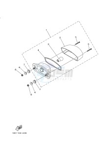 YFM300 RAPTOR 300 (1SC2 1SC3 1SC1 1SC1) drawing TAILLIGHT 2