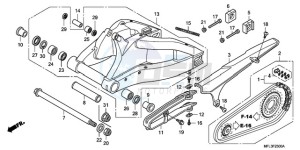 CBR1000RR9 Australia - (U / MME SPC) drawing SWINGARM