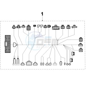 VIVA 3 L 125 4T drawing PLUG WIRING HARNESS