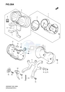 GSF650 (E2) Bandit drawing SPEEDOMETER (GSF650AK7 AK8 UAK7 UAK8)