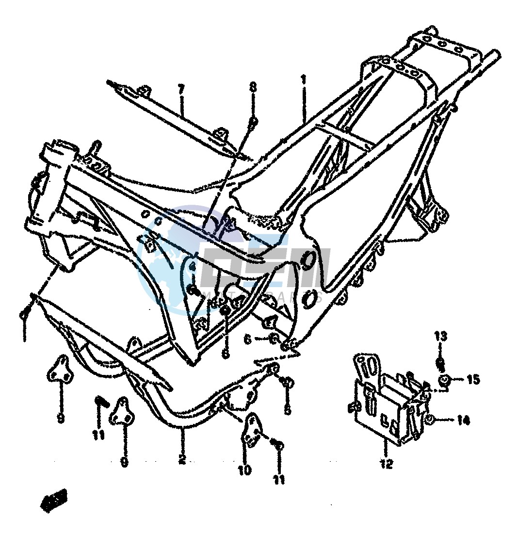 FRAME (MODEL K L M N P R)