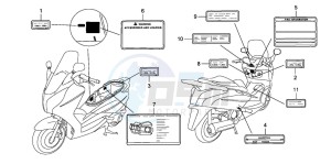 FES125A S-WING drawing CAUTION LABEL (FES1257/A7)(FES1507/A7)