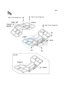 KVF650 4x4 KVF650D8F EU GB drawing Carrier(s)