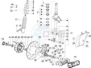 LX 50 4T-2V 25Kmh NL drawing Fork - steering tube - Steering bearing unit