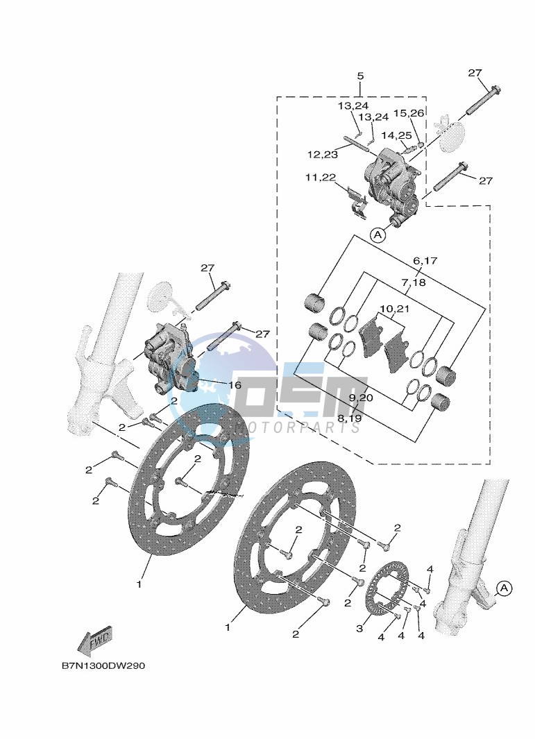 FRONT BRAKE CALIPER