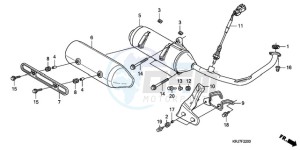 FES1259 France - (F / CMF 2F) drawing EXHAUST MUFFLER