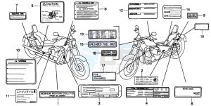 VT600C 400 drawing CAUTION LABEL