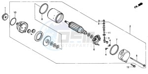 CBX750P2 drawing STARTING MOTOR