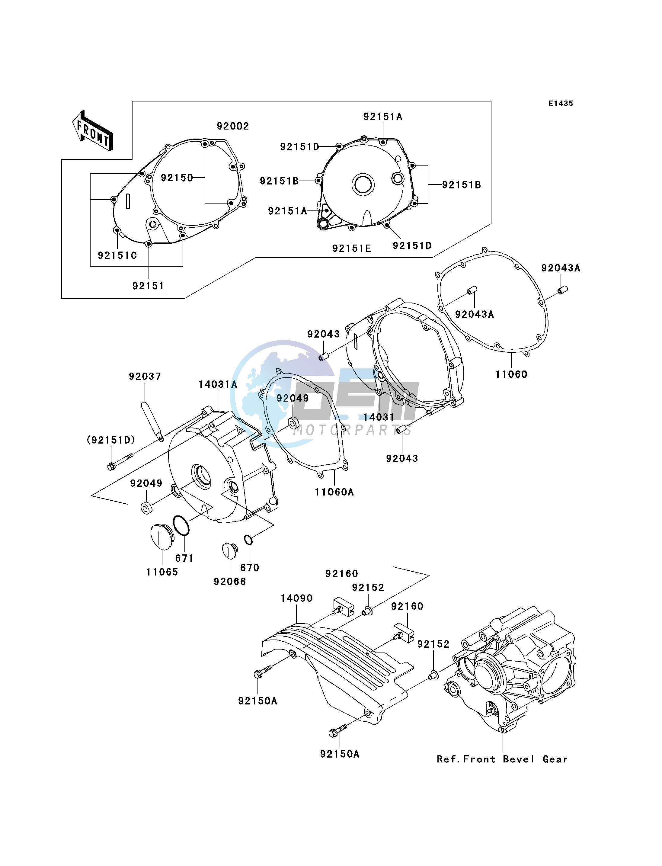 LEFT ENGINE COVER-- S- -