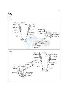 KVF 650 D ([BRUTE FORCE 650 4X4] (D6F-D9F) D7F drawing VALVE-- S- -