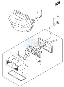 DL1000A drawing REAR COMBINATION LAMP