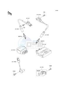 KVF 650 B [PRAIRIE 650 4X4 ADVANTAGE CLASSIC] (B1) [PRAIRIE 650 4X4 ADVANTAGE CLASSIC] drawing IGNITION SYSTEM