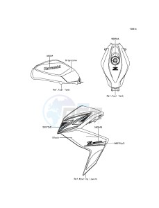 Z300 ER300AFF XX (EU ME A(FRICA) drawing Decals(Graystone)