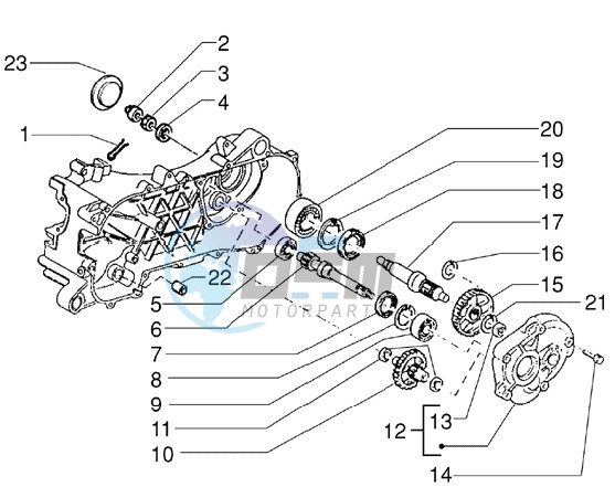 Rear wheel shaft