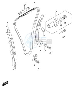 RM-Z250 drawing CAM CHAIN