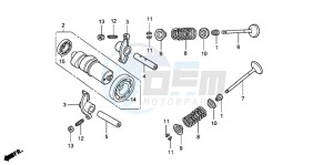 FES125A S-WING drawing CAMSHAFT/VALVE