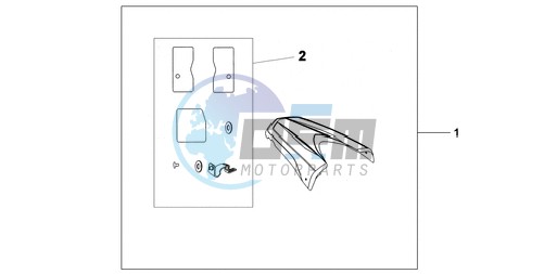 REAR SEAT COWL NH-A84P