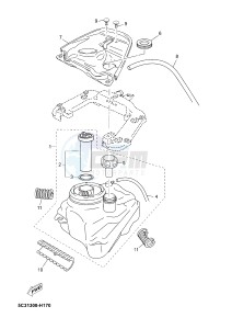 YN50FM NEO'S 4 (2CG6) drawing FUEL TANK