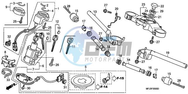 HANDLE PIPE/TOP BRIDGE