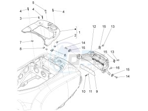 S 125 4T 3V IE NOABS E3 (APAC) drawing Rear cover - Splash guard