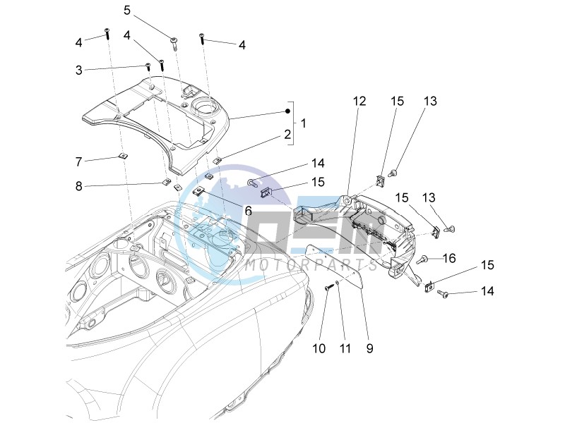 Rear cover - Splash guard