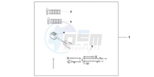 CBF1000A9 EK drawing HEATED GRIPS