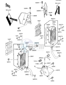 KXT 250 B [TECATE] (B1) [TECATE] drawing RADIATOR_COOLANT TANK