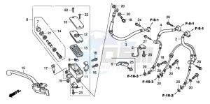 CBF600N drawing FR. BRAKE MASTER CYLINDER (CBF600SA8/NA8)