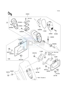 VN 1600 A [VULCAN 1600 CLASSIC] (A6F-A8FA) A8F drawing TAILLIGHT-- S- -