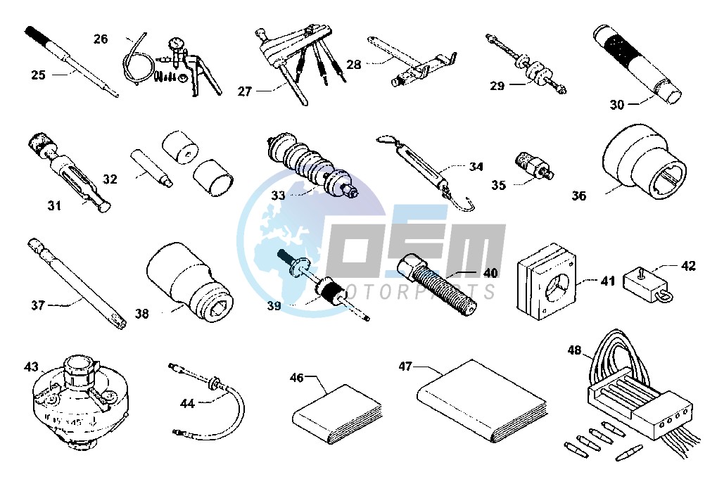 WORKSHOP SERVICE TOOLS, ENGINE