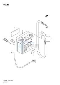 TU250X (E28) drawing BATTERY