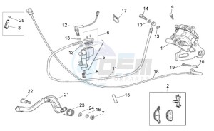 RX-SX 50 1000 drawing Rear master brake cylinder