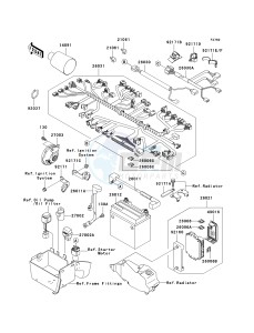 VN 1600 B [VULCAN 1600 MEAN STREAK] (B6F-B8FA) B8FA drawing CHASSIS ELECTRICAL EQUIPMENT