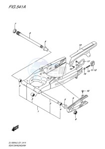 DL1000 ABS V-STROM EU drawing REAR SWINGINGARM