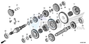 TRX500FM1F TRX500FM Europe Direct - (ED) drawing TRANSMISSION