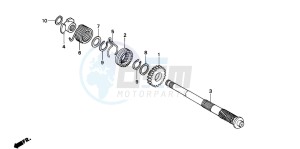 C90CW 70 drawing KICK STARTER SPINDLE