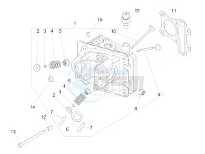 LIBERTY 50 (EMEA) drawing Cylinder head unit - Valve