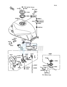 ZX 600 C [NINJA 600R] (C10) [NINJA 600R] drawing FUEL TANK