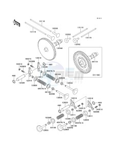 KAF 620 C [MULE 2500] (C1-C5) [MULE 2500] drawing VALVE-- S- -_CAMSHAFT-- S- -