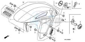 CBR1000RRA BR / HRC drawing FRONT FENDER