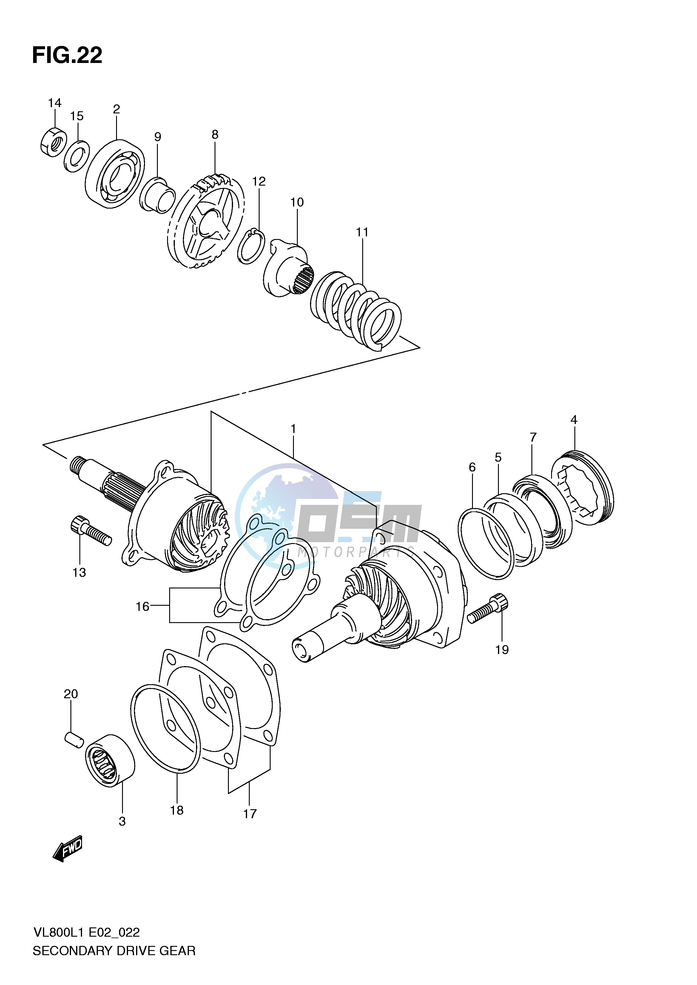 SECONDARY DRIVE GEAR