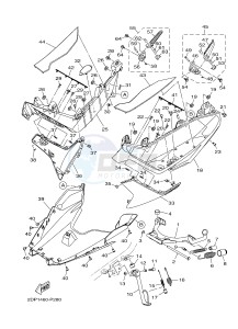 GPD125A GPD125-A NMAX125 (2DS1 2DS5) drawing STAND & FOOTREST