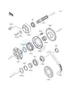 ZX 900 B [NINJA ZX-9R] (B4) [NINJA ZX-9R] drawing GENERATOR SHAFT