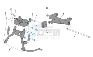 SR 50 H2O (ie+carb.) 03-12 drawing Central stand - Connecting rod