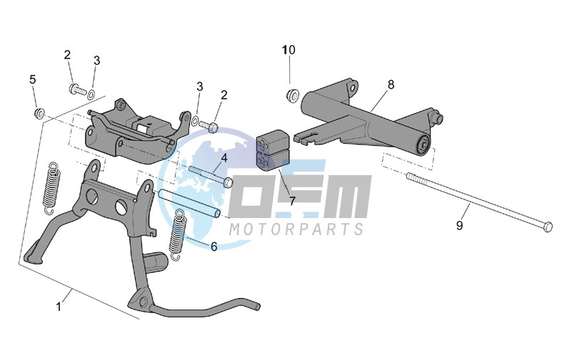 Central stand - Connecting rod