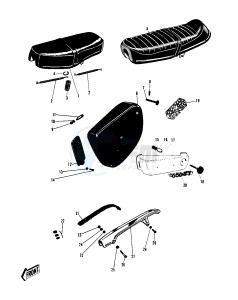 W1 W2 TT SS [COMMANDER) (TT-SS ) 650 [COMMANDER) drawing SEAT_SIDE COVER_CHAIN COVER_CHAIN