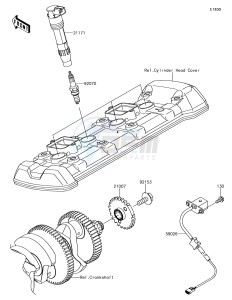 Z1000 ZR1000JHF XX (EU ME A(FRICA) drawing Ignition System