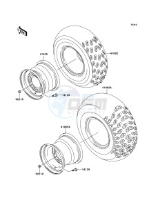 KLF300 KLF300-B18 EU GB drawing Tires