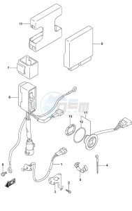 DF 60A drawing PTT Switch/Engine Control Unit