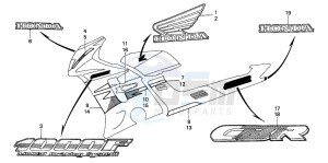 CBR1000F drawing STRIPE/MARK (3)